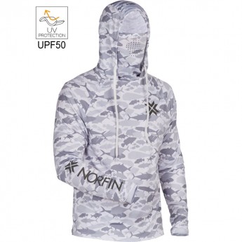 Джемпер NORFIN SUN PRO GUARD HOODIE GRAY р.S